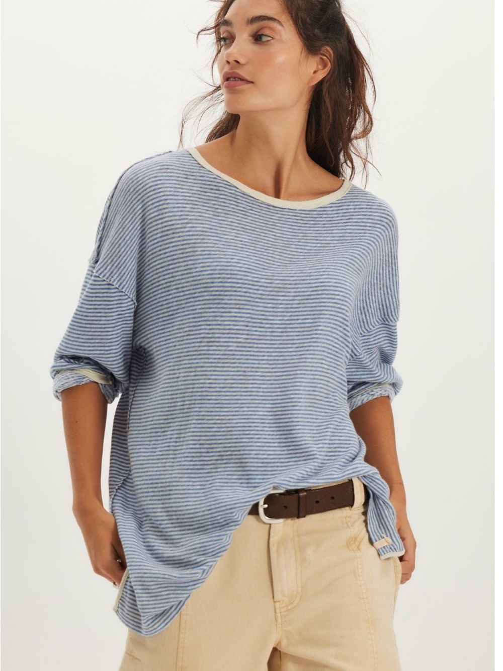 Free People Striped Long Sleeve